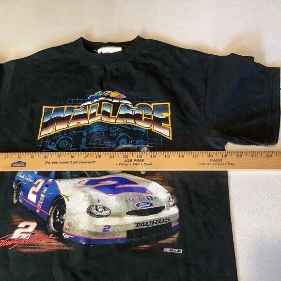 Vintage Chase Authentics Nutmeg Rusty Wallace T-Shirt Size XL Black - Picture 5 of 7